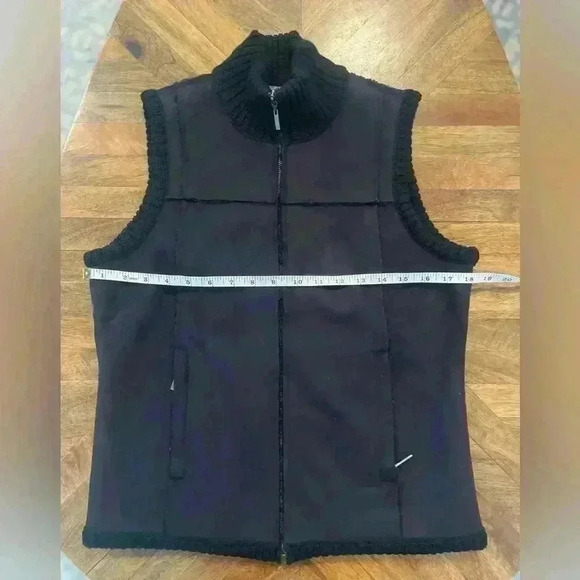 Real Clothes petite polyester and wool lined zippered vest - Picture 7 of 9